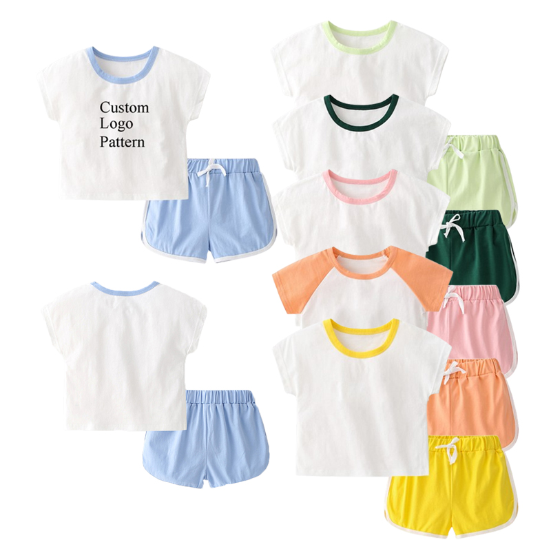 Xüsusi OEM Pambıq Spandex Boy Toddler Geyim dəstləri